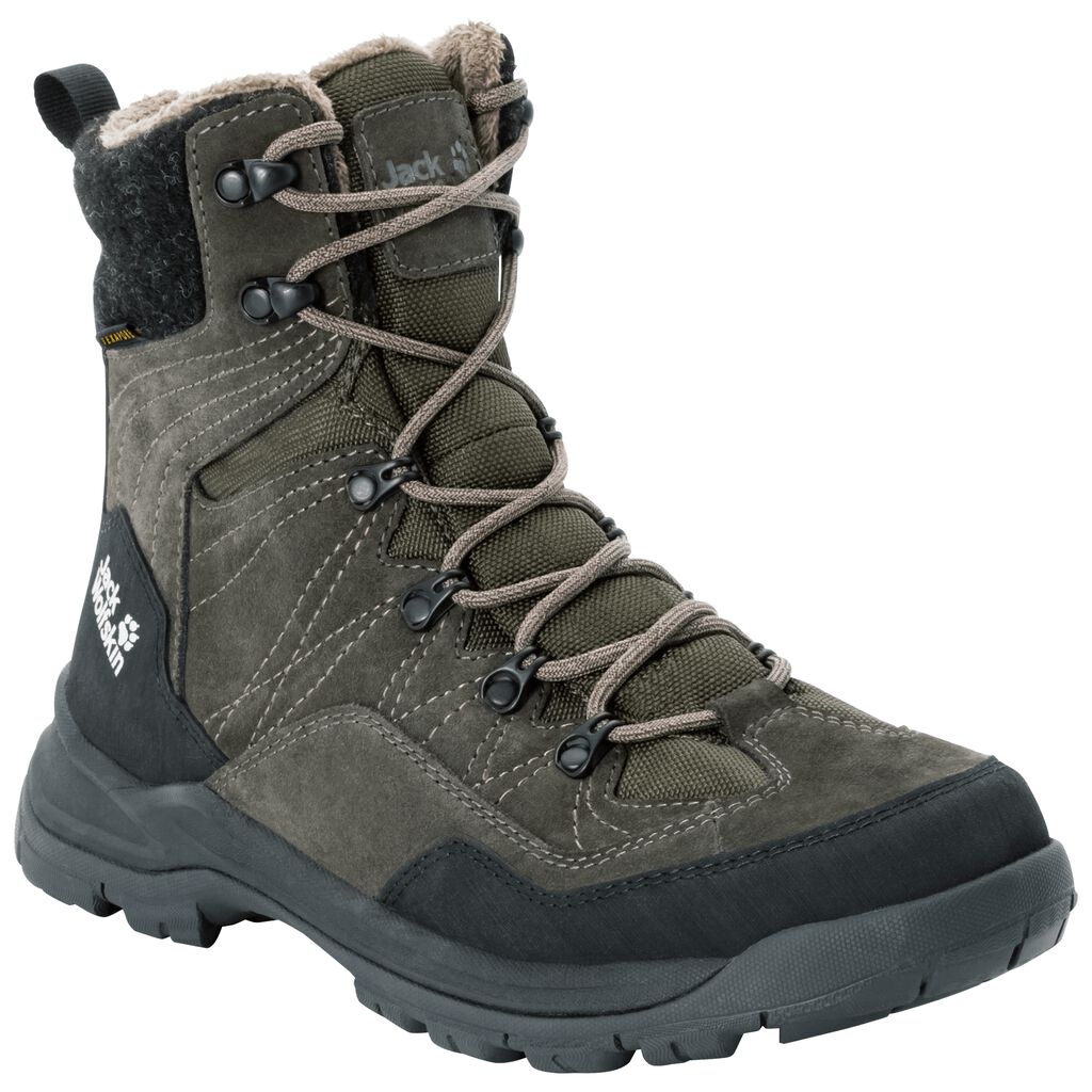 Jack Wolfskin ASPEN TEXAPORE ψηλα μποτεσ χειμωνασ ανδρικα μαυρα | GR5193004